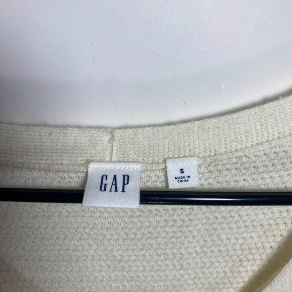 GAP Cream Merino Extra Fine Wool Blend Sweater - Picture 3 of 5